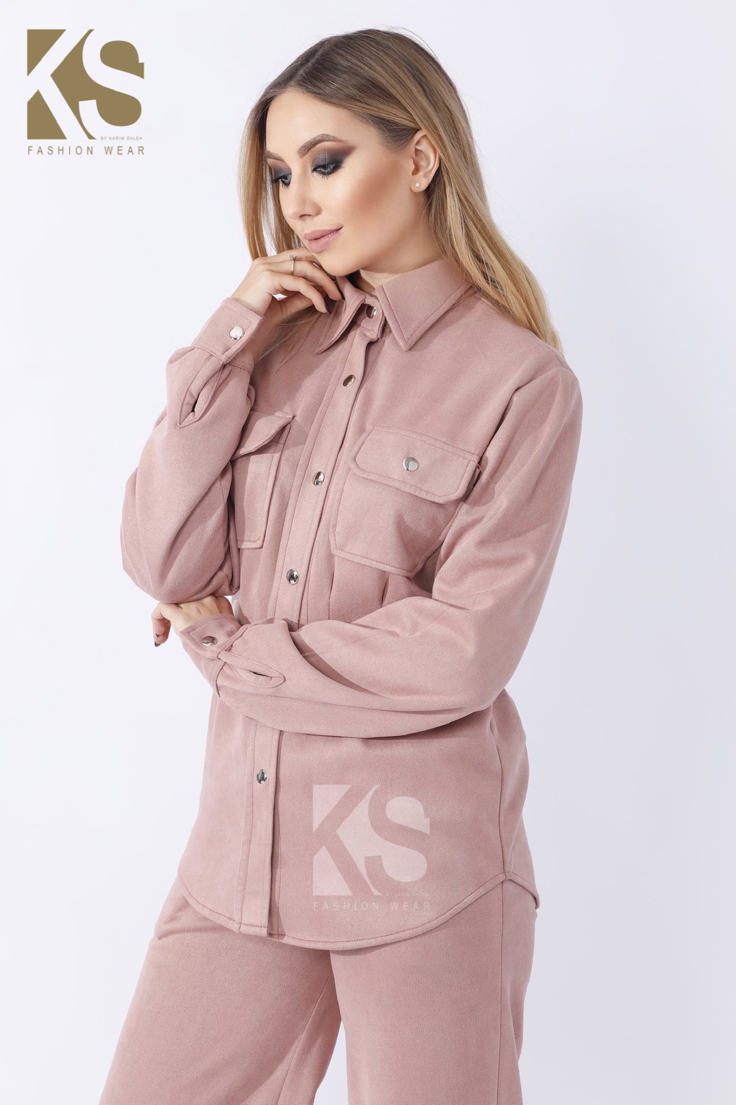 Suede Shirt - Pink