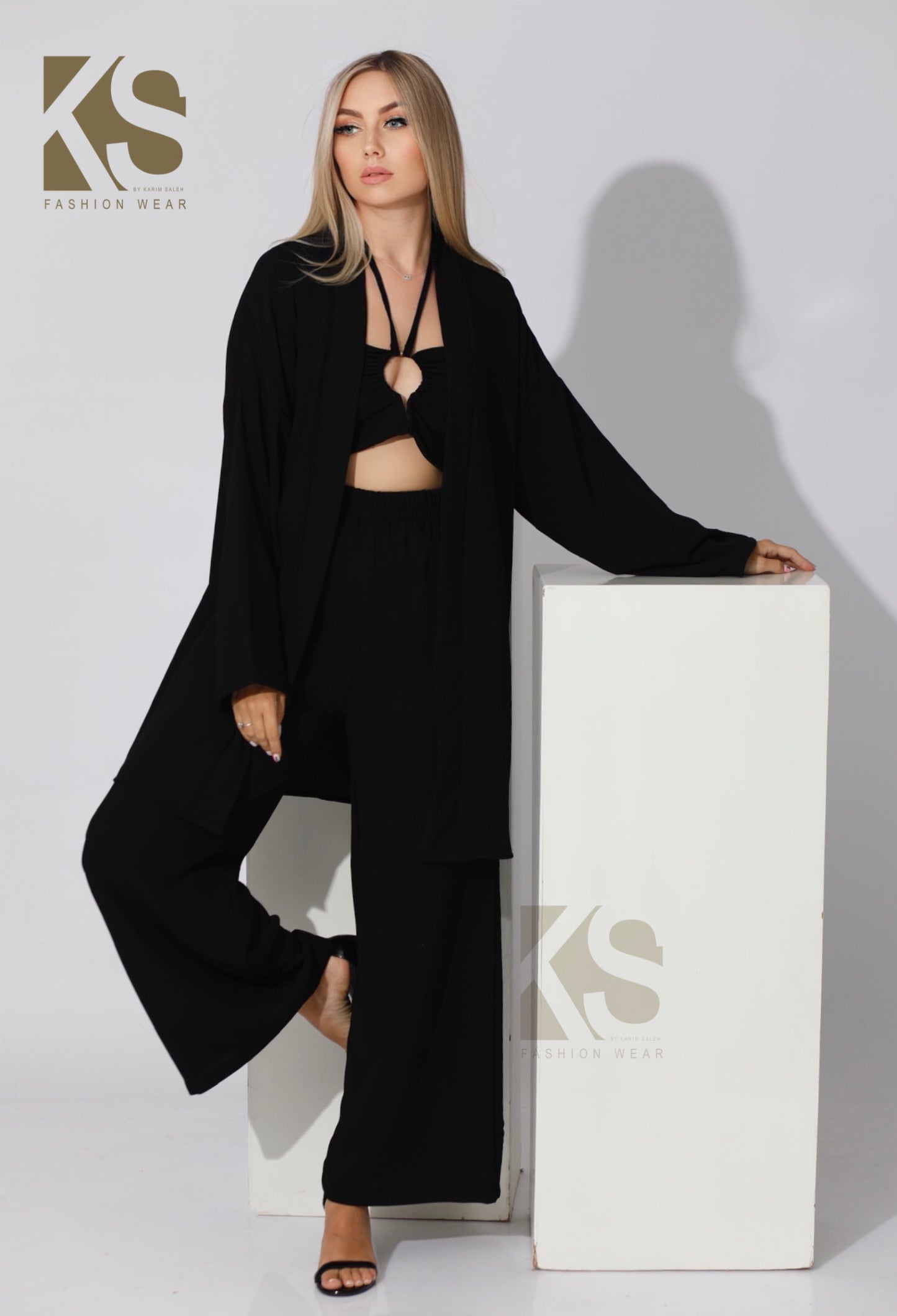 Co-ord Kimono - Black