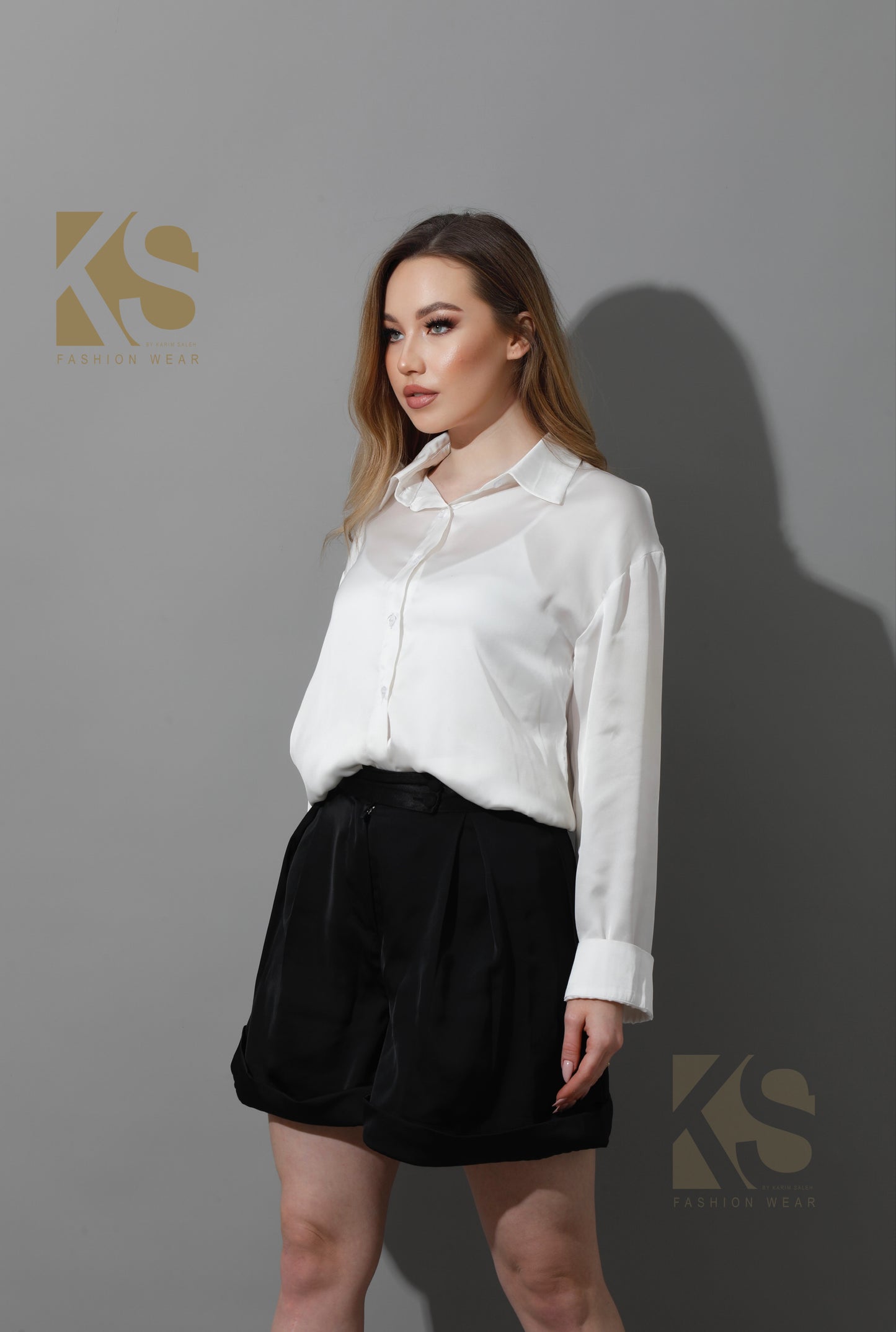 Satin Blouse - White