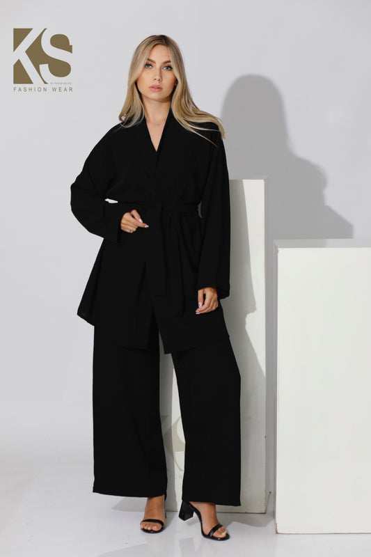 Co-ord Kimono - Black